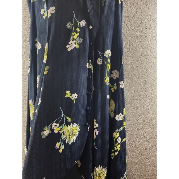 Free People Lost In You Floral Navy Midi Dress - Picture 9 of 15